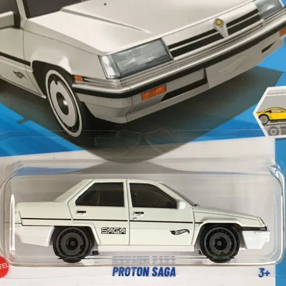 White Proton Saga Car Hot Wheels 2025 Hotwheels